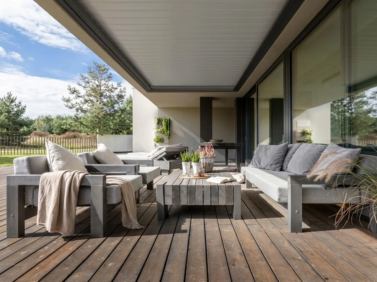 Bioklimatska pergola Sunbreaker 500R, krovni modul s okvirom